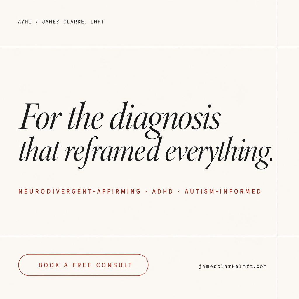 For the diagnosis that reframed everything.