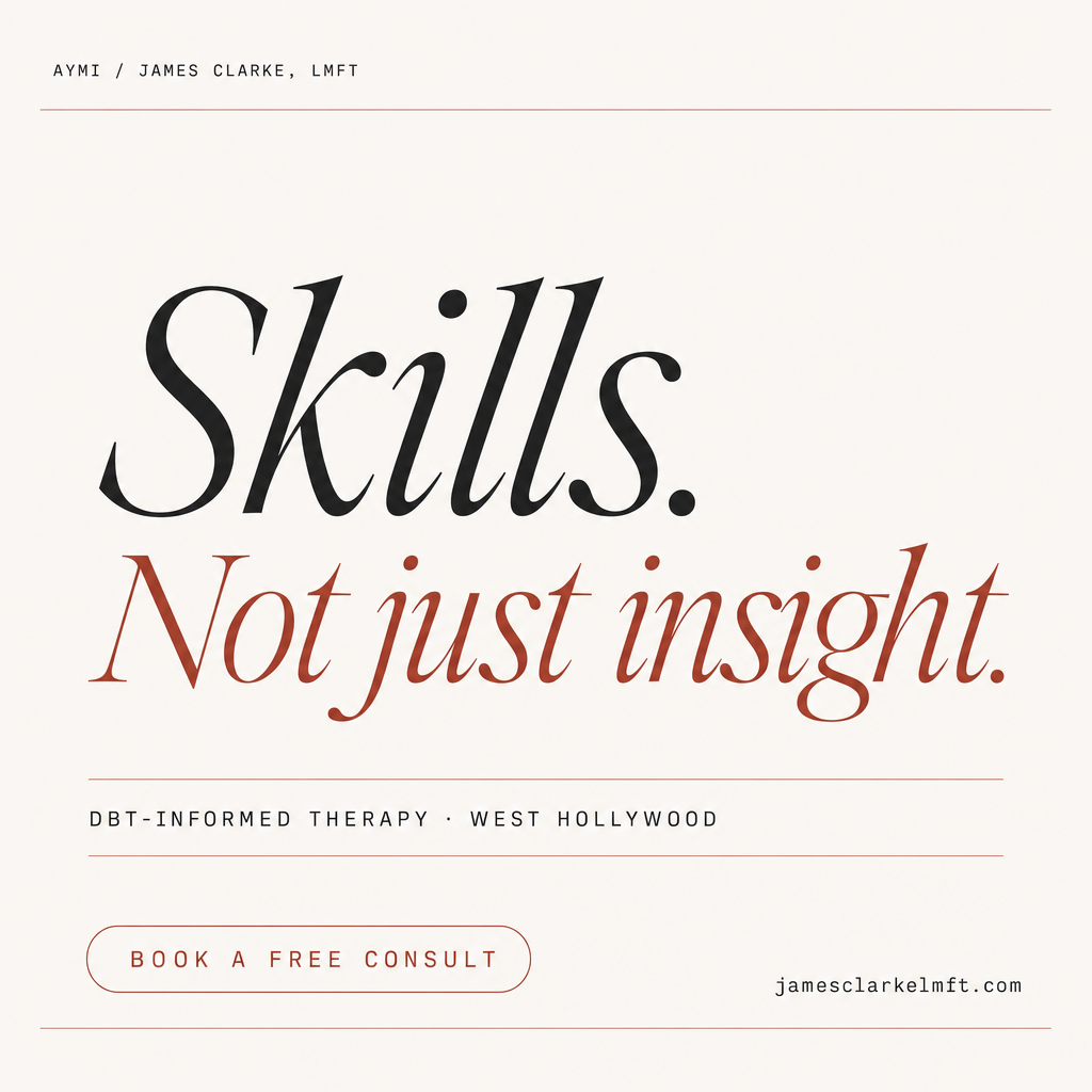 Skills. Not just insight.